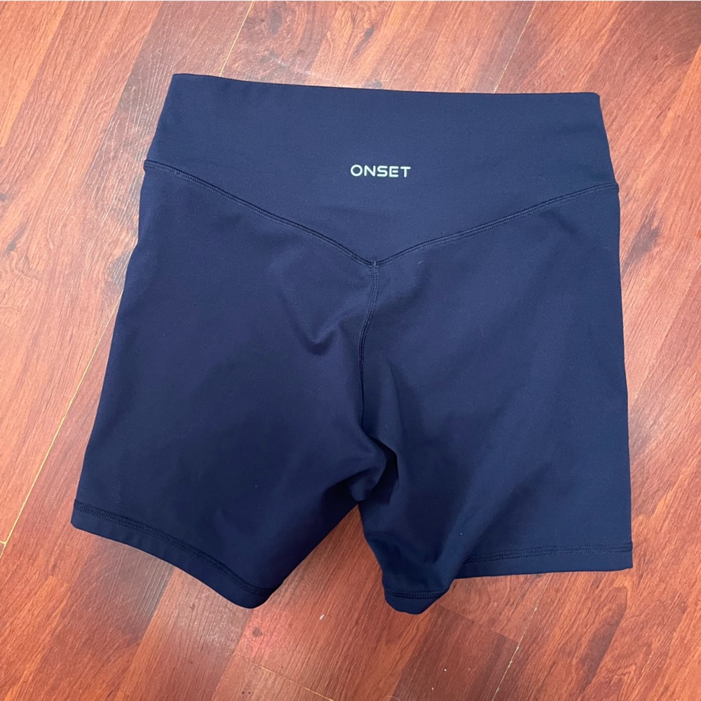 Navy Blue Onset Biker Shorts